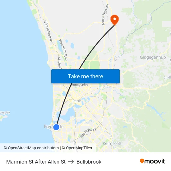 Marmion St After Allen St to Bullsbrook map