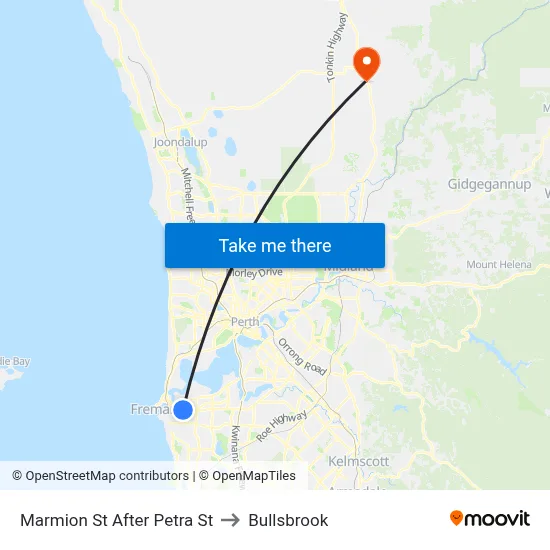 Marmion St After Petra St to Bullsbrook map