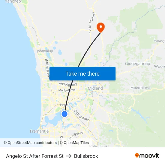 Angelo St After Forrest St to Bullsbrook map
