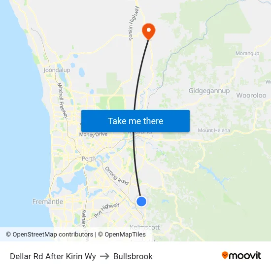 Dellar Rd After Kirin Wy to Bullsbrook map
