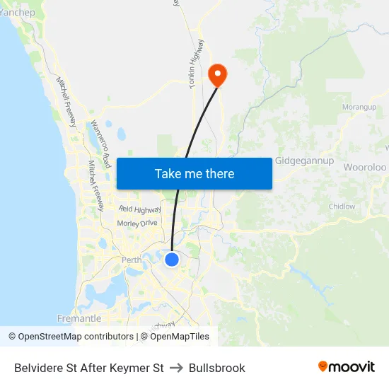 Belvidere St After Keymer St to Bullsbrook map