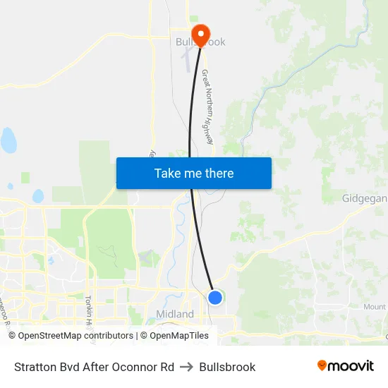 Stratton Bvd After Oconnor Rd to Bullsbrook map