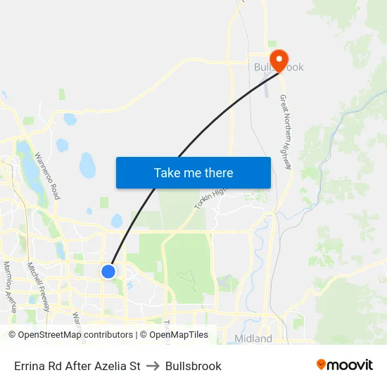 Errina Rd After Azelia St to Bullsbrook map