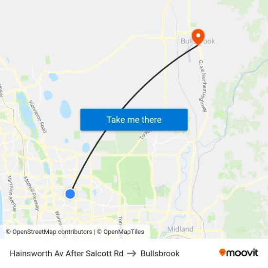 Hainsworth Av After Salcott Rd to Bullsbrook map