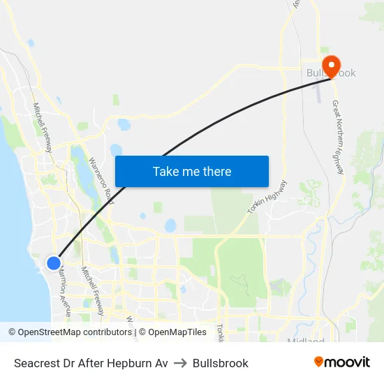 Seacrest Dr After Hepburn Av to Bullsbrook map