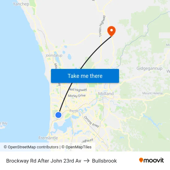 Brockway Rd After John 23rd Av to Bullsbrook map