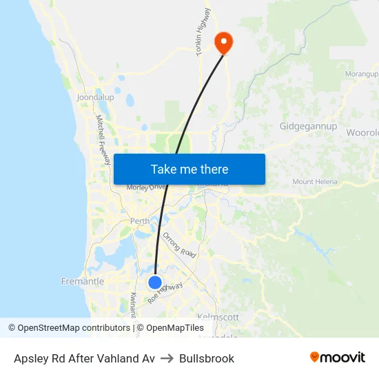 Apsley Rd After Vahland Av to Bullsbrook map