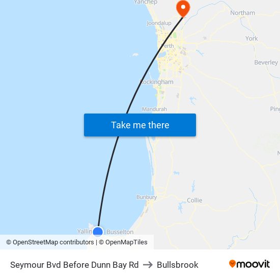 Seymour Bvd Before Dunn Bay Rd to Bullsbrook map