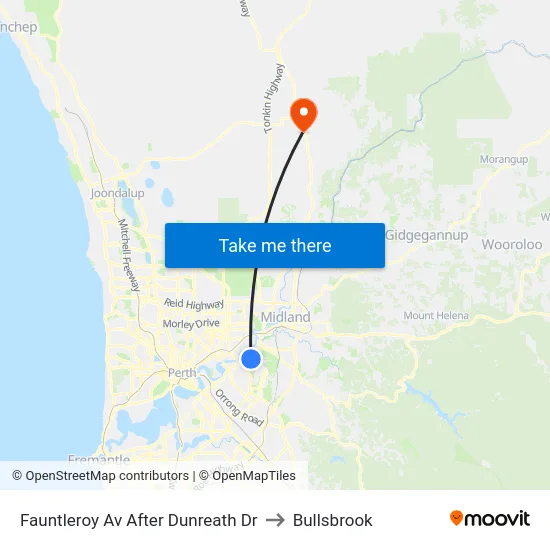 Fauntleroy Av After Dunreath Dr to Bullsbrook map