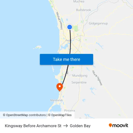 Kingsway   Before Archamore St to Golden Bay map