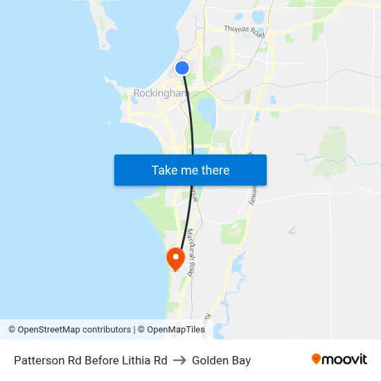Patterson Rd Before Lithia Rd to Golden Bay map