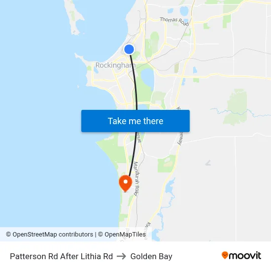 Patterson Rd After Lithia Rd to Golden Bay map