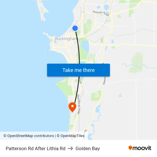 Patterson Rd After Lithia Rd to Golden Bay map