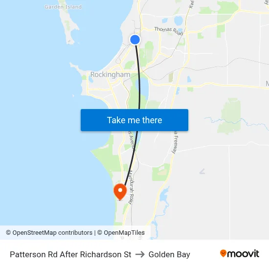 Patterson Rd After Richardson St to Golden Bay map