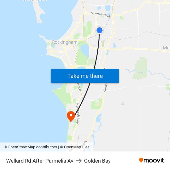Wellard Rd After Parmelia Av to Golden Bay map