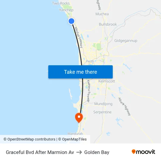 Graceful Bvd After Marmion Av to Golden Bay map