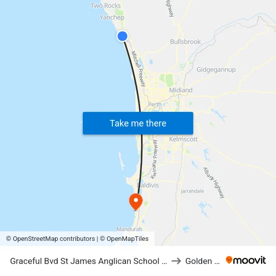 Graceful Bvd St James Anglican School - Stand 2 to Golden Bay map