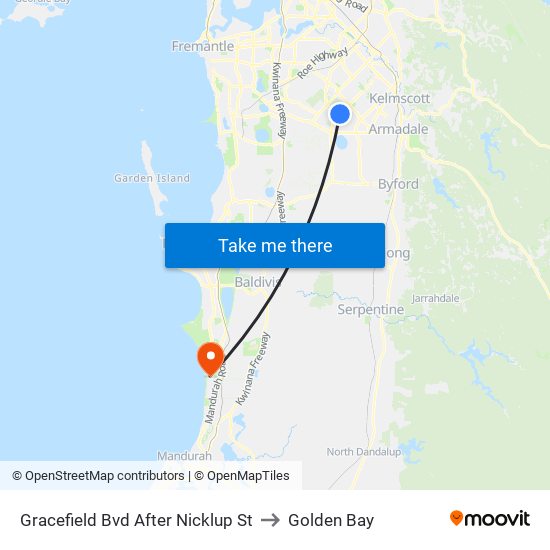 Gracefield Bvd After Nicklup St to Golden Bay map