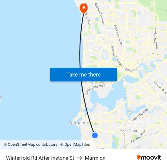 Winterfold Rd After Instone St to Marmion map
