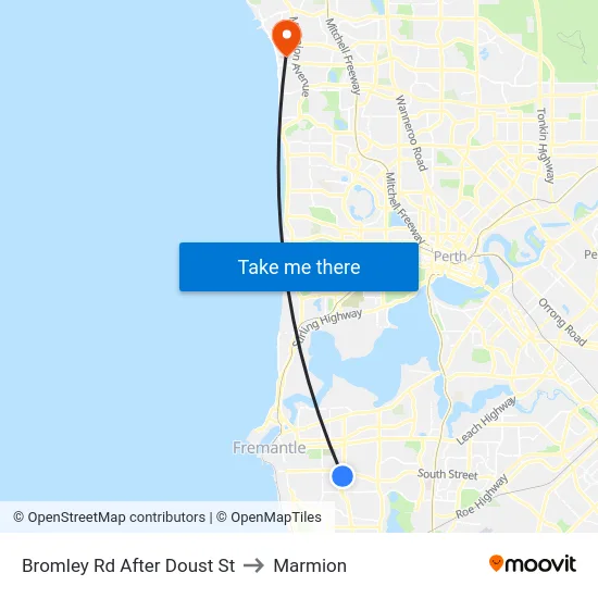 Bromley Rd After Doust St to Marmion map