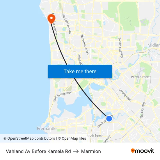 Vahland Av Before Kareela Rd to Marmion map