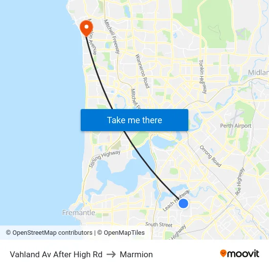 Vahland Av After High Rd to Marmion map