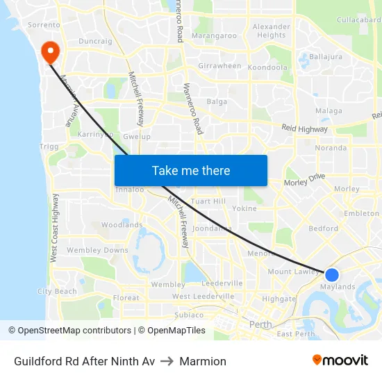 Guildford Rd After Ninth Av to Marmion map