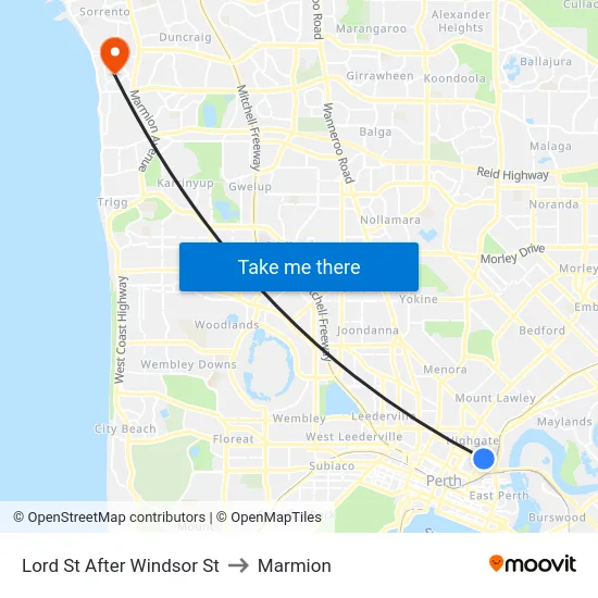Lord St After Windsor St to Marmion map