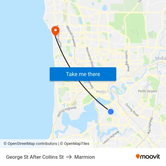 George St After Collins St to Marmion map