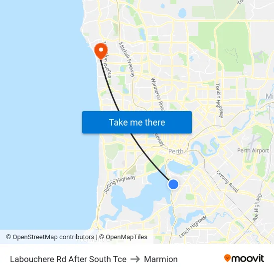 Labouchere Rd After South Tce to Marmion map