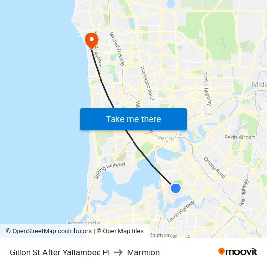 Gillon St After Yallambee Pl to Marmion map