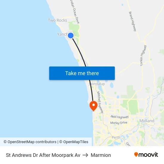 St Andrews Dr After Moorpark Av to Marmion map