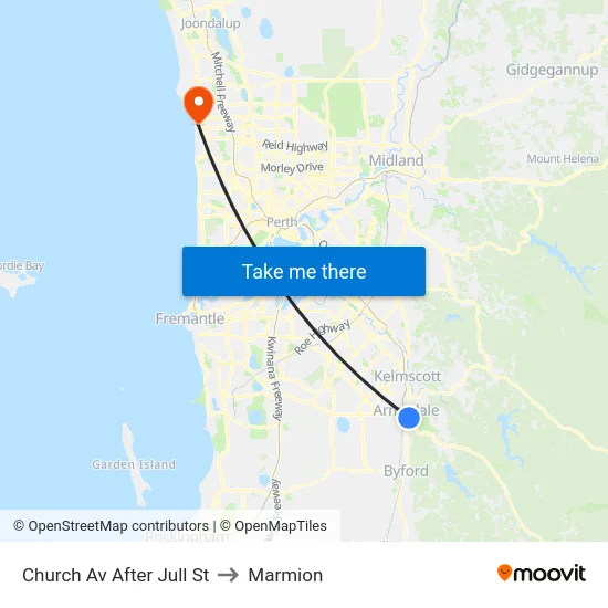 Church Av After Jull St to Marmion map