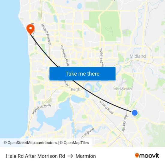 Hale Rd After Morrison Rd to Marmion map