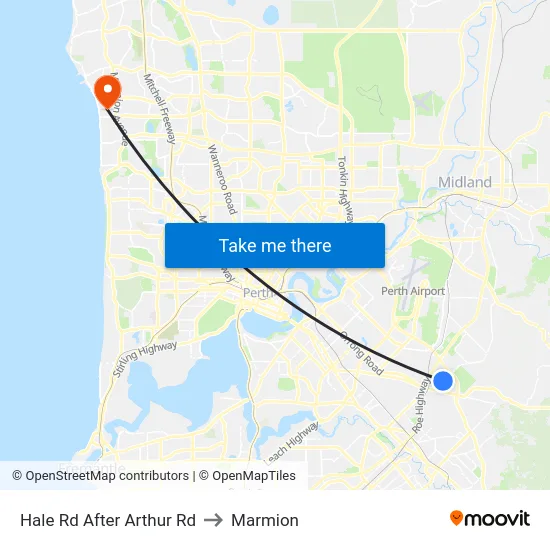 Hale Rd After Arthur Rd to Marmion map