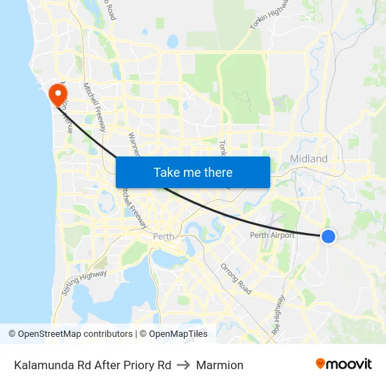 Kalamunda Rd After Priory Rd to Marmion map