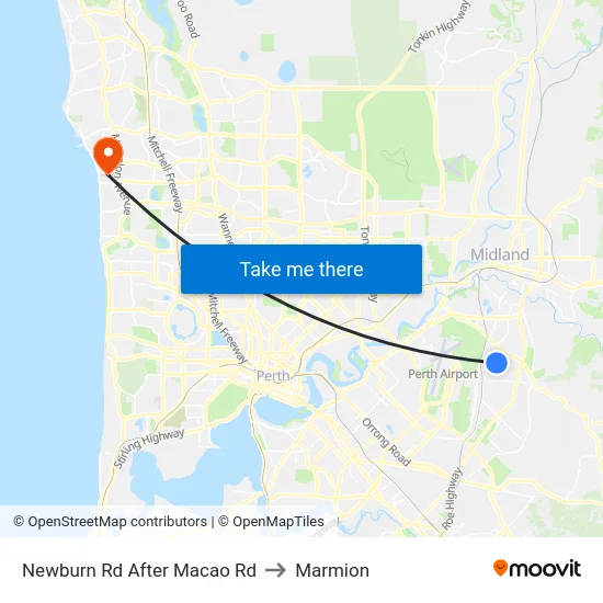 Newburn Rd After Macao Rd to Marmion map