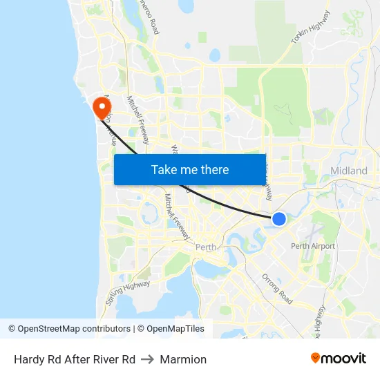 Hardy Rd After River Rd to Marmion map