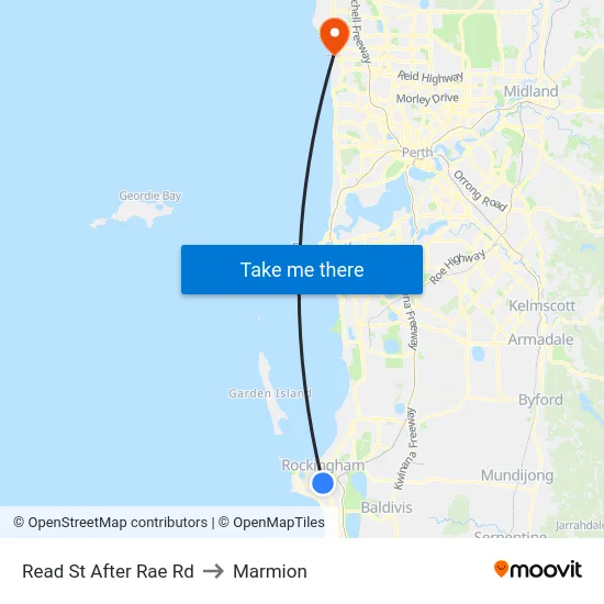 Read St After Rae Rd to Marmion map