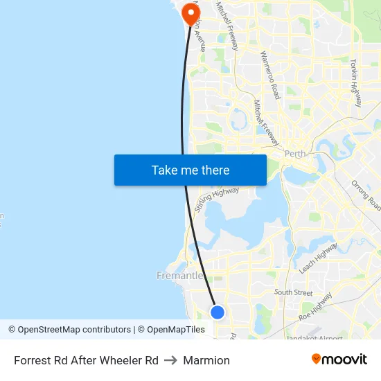 Forrest Rd After Wheeler Rd to Marmion map