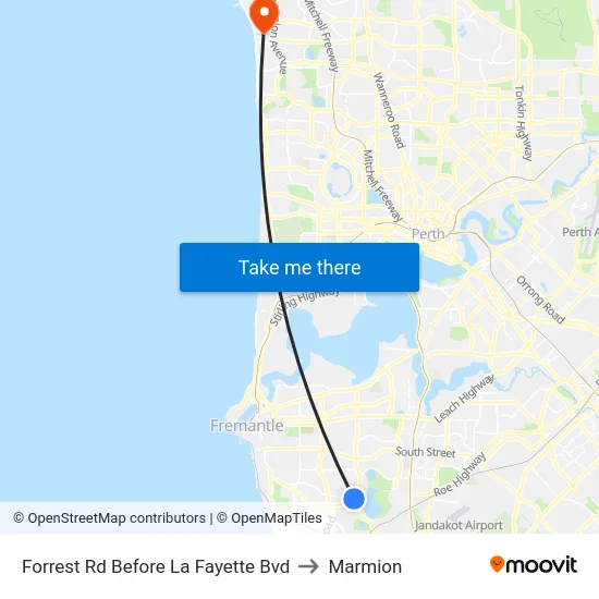 Forrest Rd Before La Fayette Bvd to Marmion map