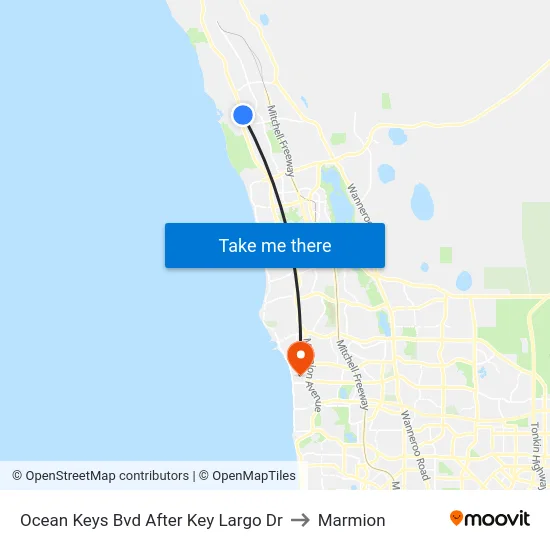 Ocean Keys Bvd After Key Largo Dr to Marmion map