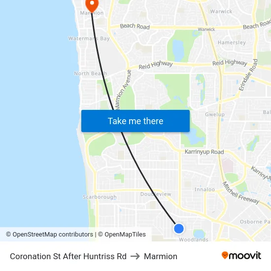 Coronation St After Huntriss Rd to Marmion map