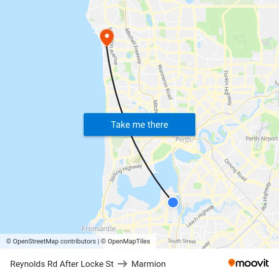 Reynolds Rd After Locke St to Marmion map