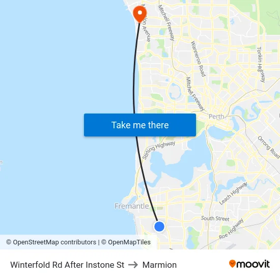 Winterfold Rd After Instone St to Marmion map
