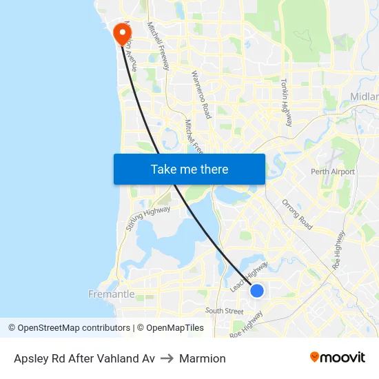 Apsley Rd After Vahland Av to Marmion map