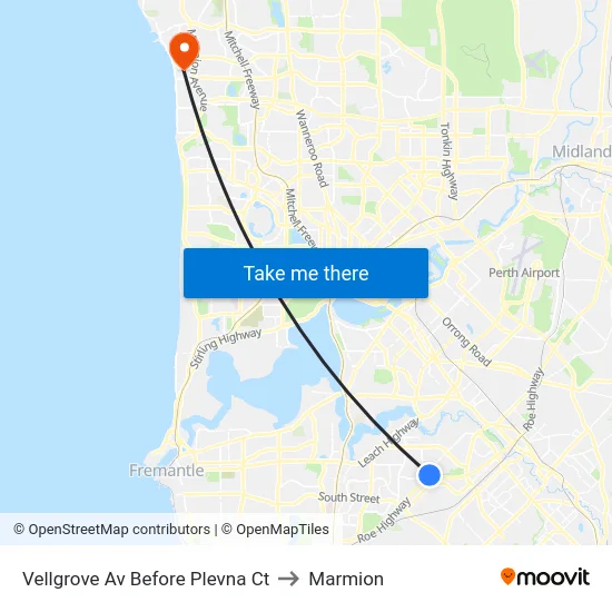 Vellgrove Av Before Plevna Ct to Marmion map