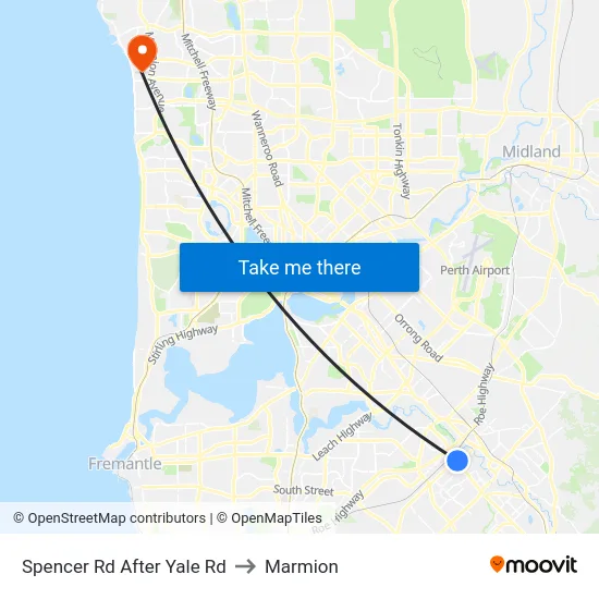 Spencer Rd After Yale Rd to Marmion map