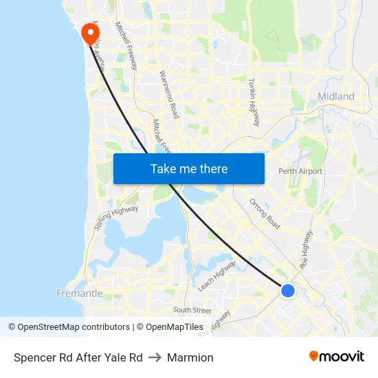 Spencer Rd After Yale Rd to Marmion map