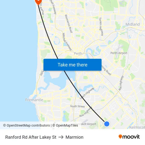 Ranford Rd After Lakey St to Marmion map